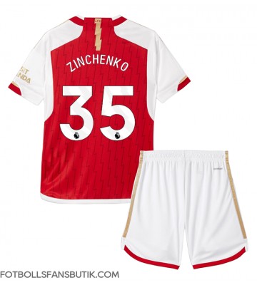 Arsenal Oleksandr Zinchenko #35 Replika Hemmatröja Barn 2023-24 Kortärmad (+ Korta byxor)